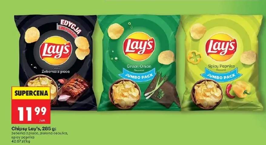Chipsy Lay's żeberka z pieca edycja limitowana