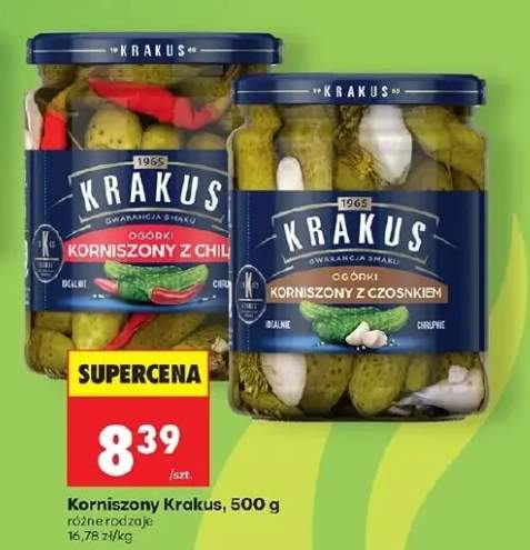 Ogórki korniszony z chili Krakus
