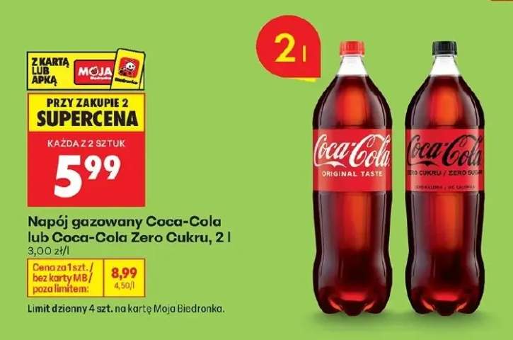 Napój gazowany Coca-Cola Original Taste