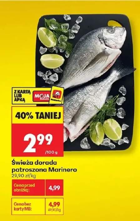 Świeża dorada patroszona Marinero