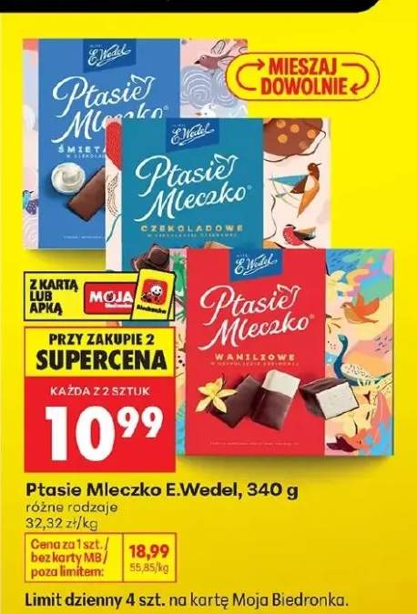 Ptasie Mleczko śmietankowe E.Wedel