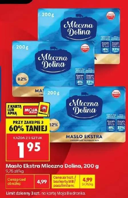 Masło Ekstra Mleczna Dolina