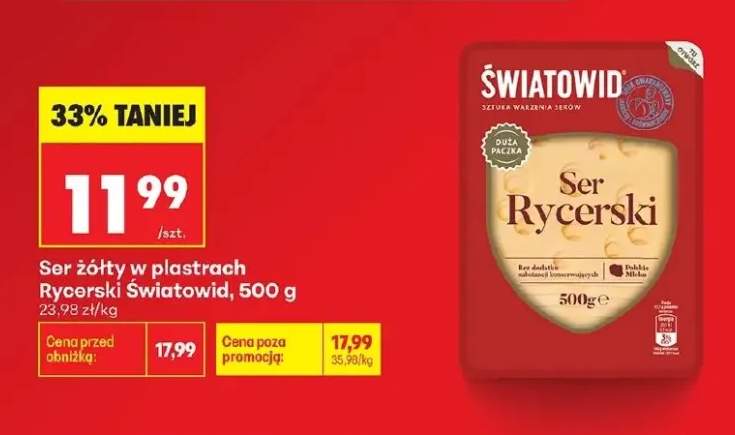 Ser żółty w plastrach Rycerski Światowid