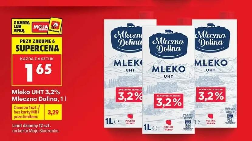 Mleko UHT 3,2% Mleczna Dolina