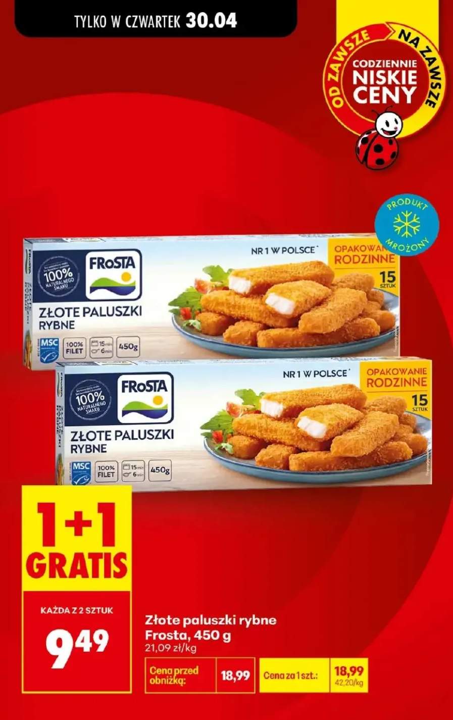 Złote paluszki rybne FRoSTA