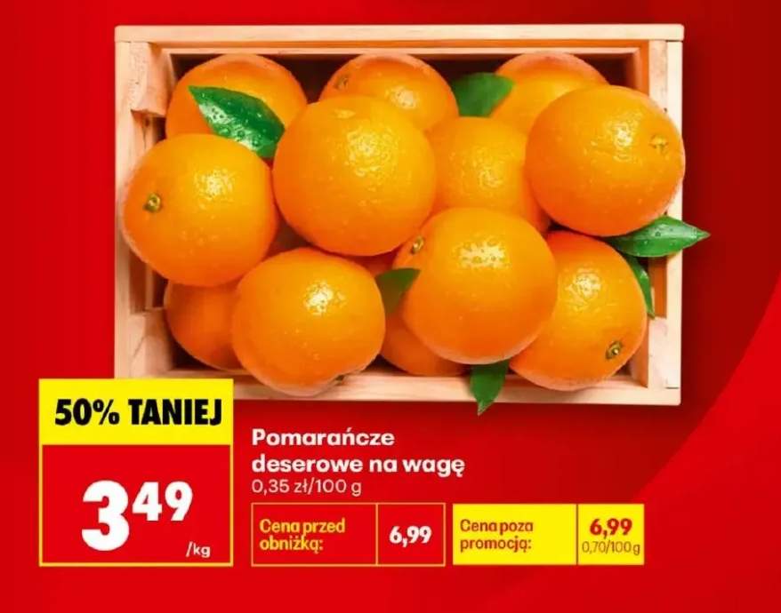 Pomarańcze deserowe na wagę