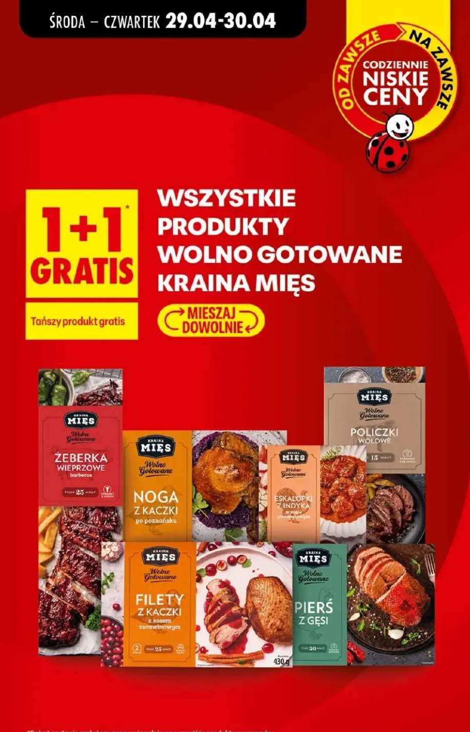 Żeberka wieprzowe barbecue Kraina Mięs Wolno Gotowane
