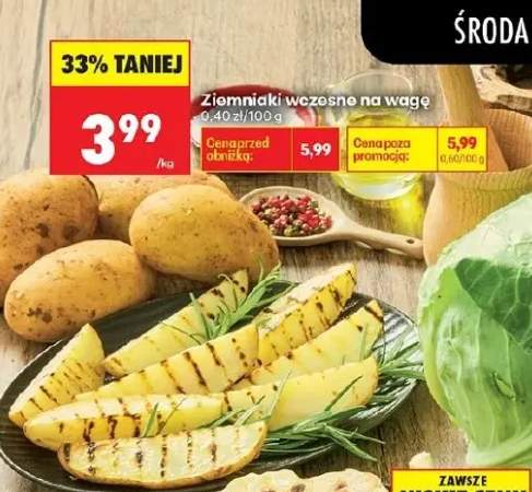 Ziemniaki wczesne na wagę