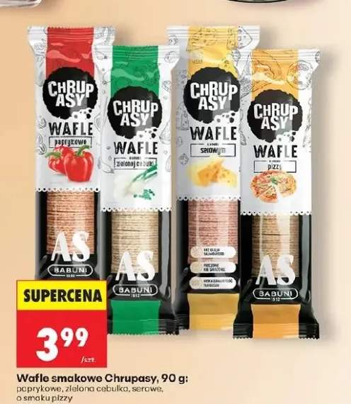 Wafle smakowe Chrupasy paprykowe