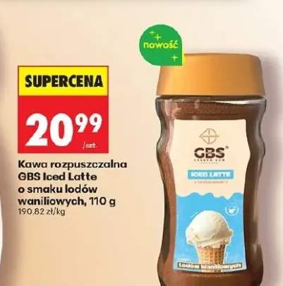 Kawa rozpuszczalna GBS Iced Latte o smaku lodów waniliowych