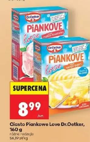 Ciasto Piankowe Love Dr.Oetker smak malina-śmietanka