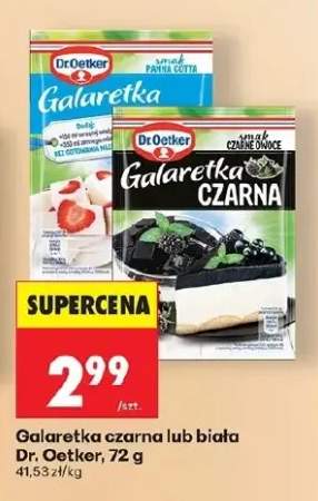 Galaretka czarna smak czarne owoce Dr.Oetker