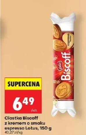 Ciastka Biscoff z kremem o smaku espresso Lotus