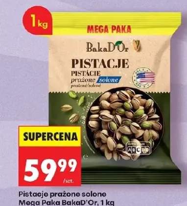 Pistacje prażone solone Mega Paka BakaD'Or