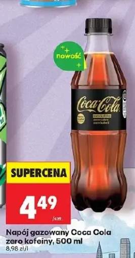 Napój gazowany Coca-Cola zero kofeiny