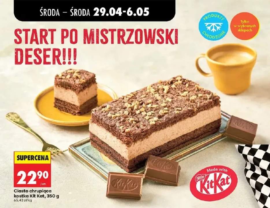 Ciasto chrupiąca kostka Kit Kat
