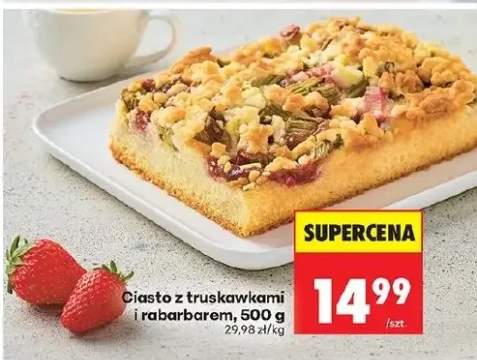 Ciasto z truskawkami i rabarbarem