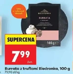 Burrata z truflami Biedronka