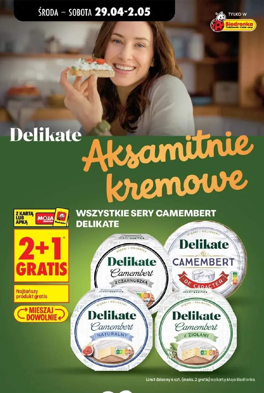 Ser Camembert z czarnuszką Delikate