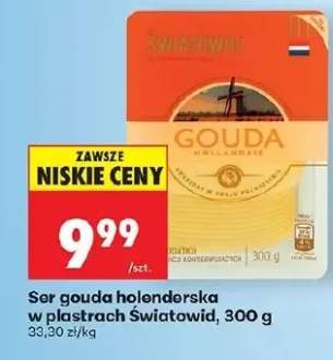 Ser gouda holenderska w plastrach Światowid
