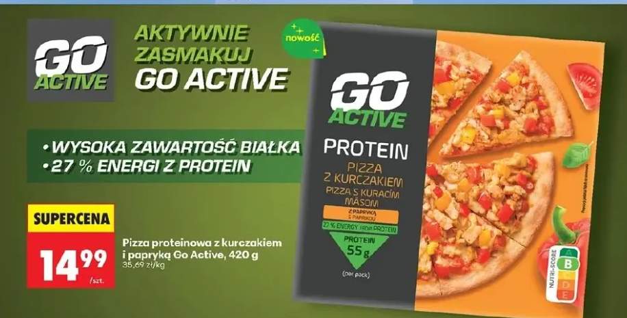 Pizza proteinowa z kurczakiem i papryką Go Active