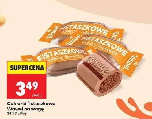 Cukierki fistaszkowe karmelki nadziewane Wawel na wagę