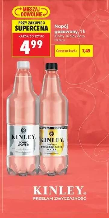 Napój gazowany Kinley Tonic Water