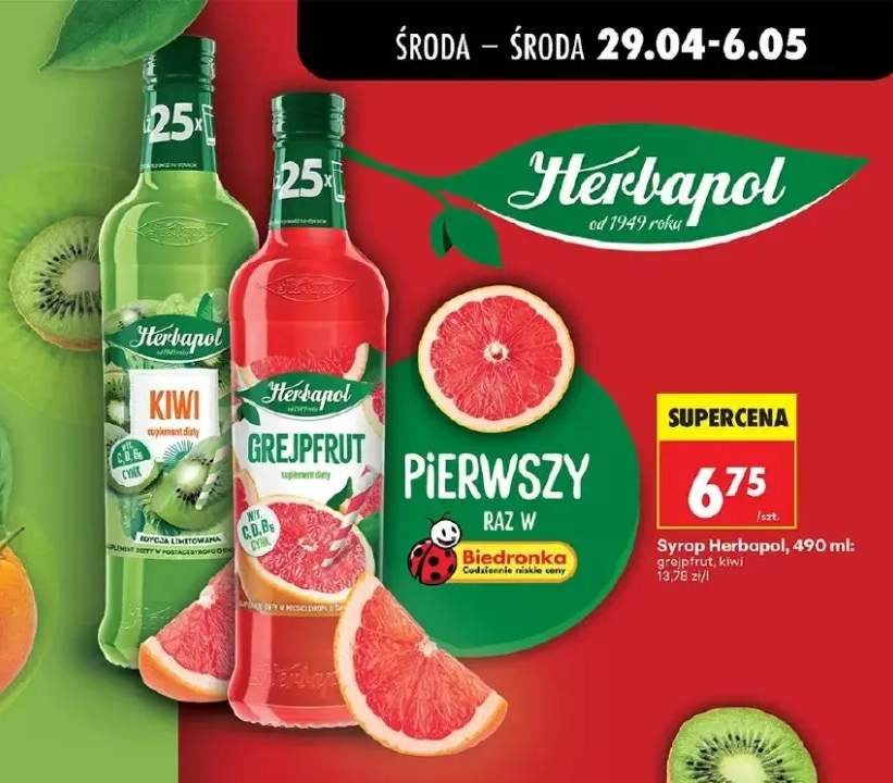 Syrop Herbapol grejpfrut