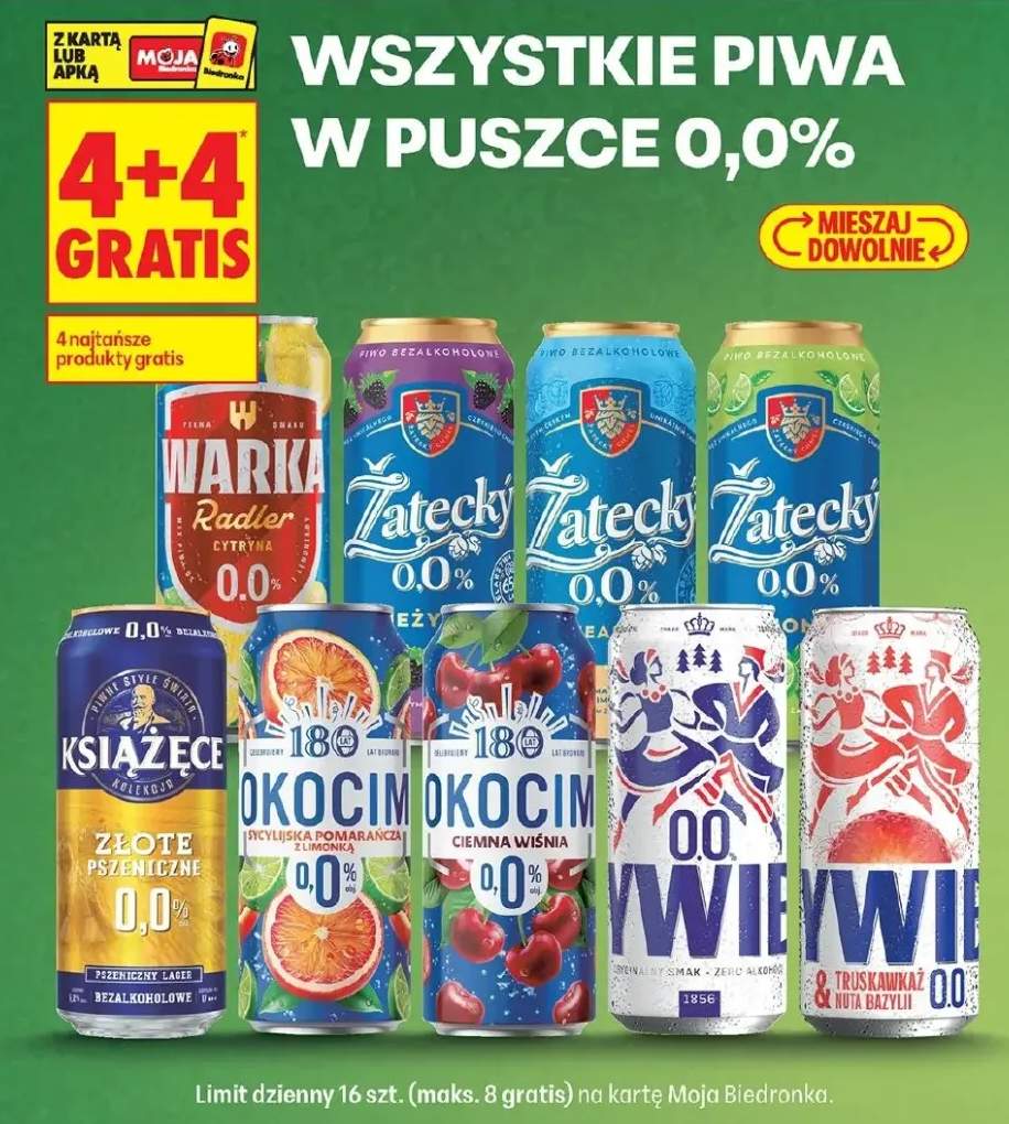 Piwo bezalkoholowe Warka Radler Cytryna 0,0%