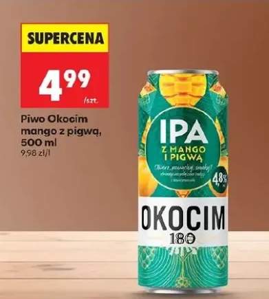 Piwo Okocim IPA z mango i pigwą