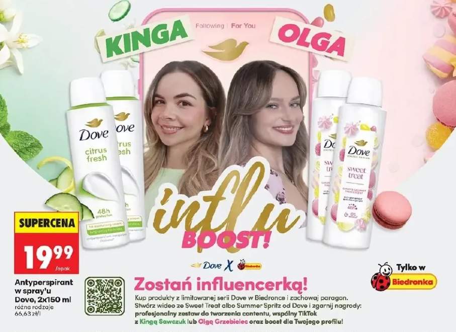 Antyperspirant w spray'u Dove citrus fresh