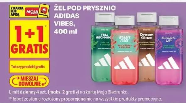 Żel pod prysznic Adidas Vibes Full Recharge Cedar Leaf & Clary Sage