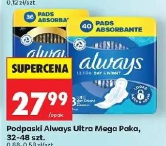 Podpaski Always Ultra Mega Paka 36szt