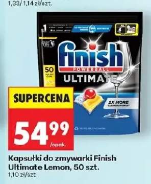 Kapsułki do zmywarki Finish Ultimate Lemon 50szt.