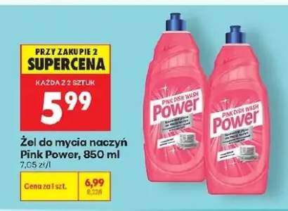 Żel do mycia naczyń Pink Dish Wash Power