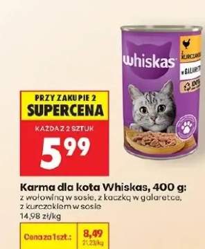 Karma dla kota Whiskas z wołowiną w sosie