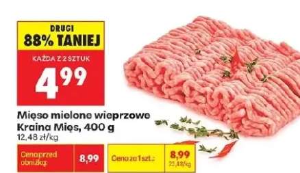 Mięso mielone wieprzowe Kraina Mięs