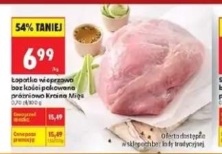 Łopatka wieprzowa bez kości pakowana próżniowo Kraina Mięs