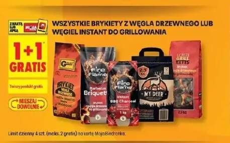 Brykiety z węgla drzewnego lub węgiel instant do grillowania