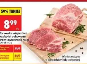 Karkówka wieprzowa bez kości pakowana próżniowo Kraina Mięs