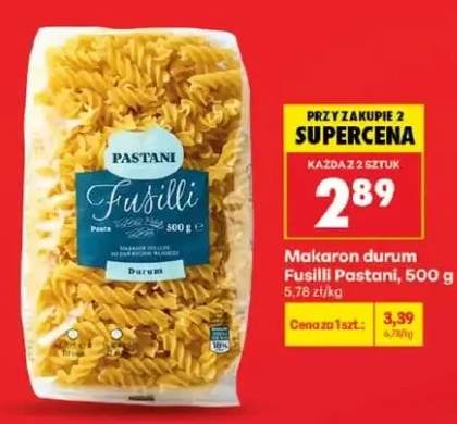 Makaron durum Fusilli Pastani