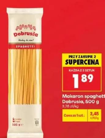 Makaron spaghetti Dobrusia