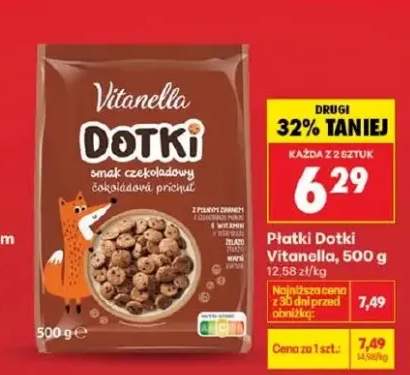 Płatki Dotki smak czekoladowy Vitanella