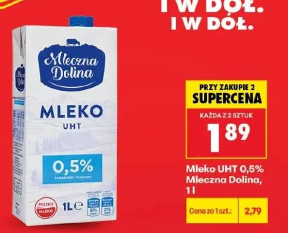Mleko UHT 0,5% Mleczna Dolina