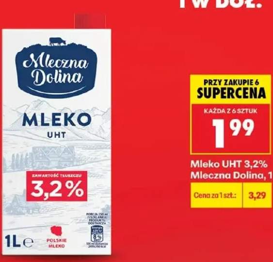 Mleko UHT 3,2% Mleczna Dolina
