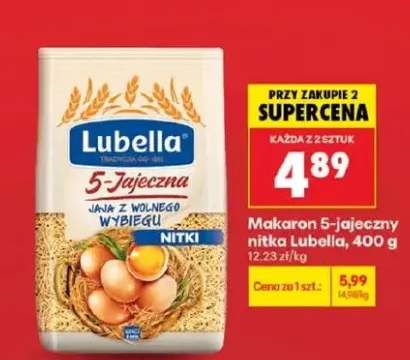 Makaron 5-jajeczny nitka Lubella
