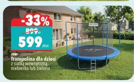 Trampolina dla dzieci Jumi z siatką wewnętrzną niebieska