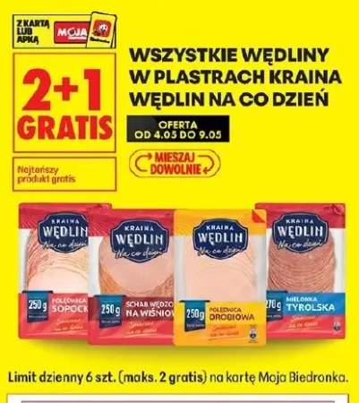 Wędliny w plastrach Kraina Wędlin Na co dzień