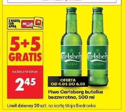 Piwo Carlsberg butelka bezzwrotna