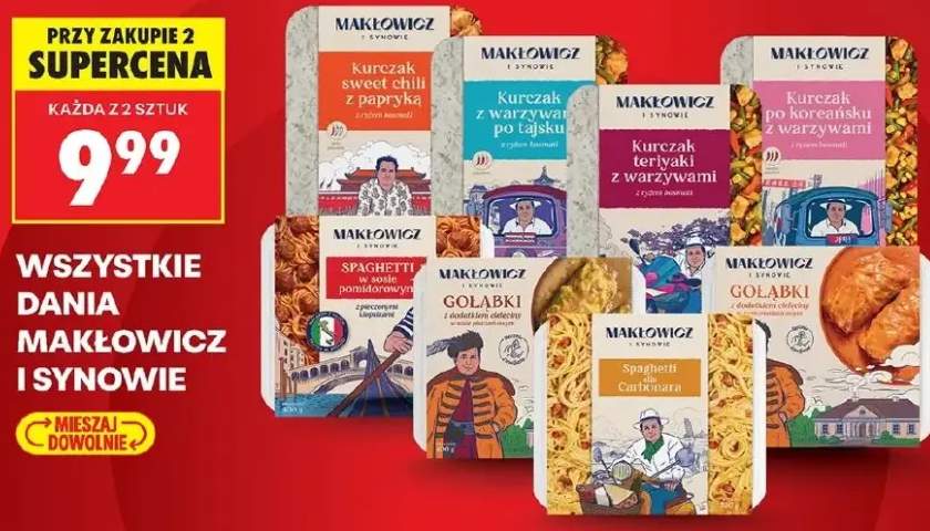 Spaghetti w sosie pomidorowym z pieczonymi klopsikami Makłowicz i Synowie
